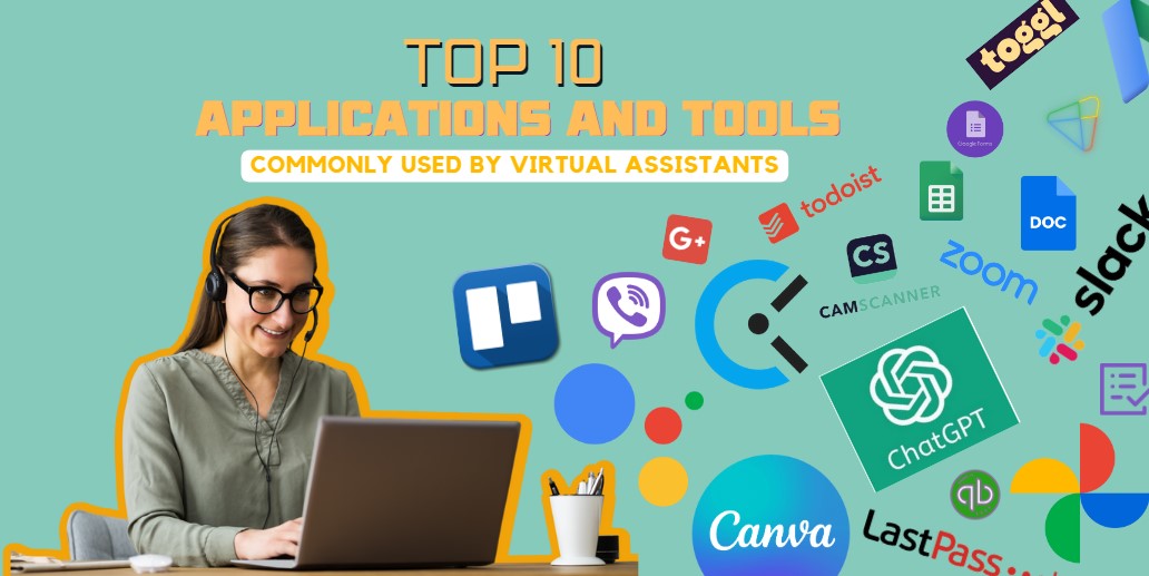 Top 10 Applications and Tools commonly used by Virtual Assistants